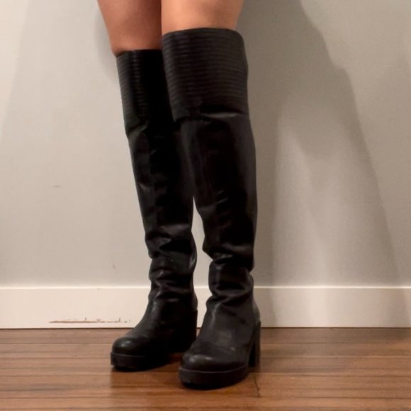 Over-the-knee Nine West Moto boots S-8- - Picture 2 of 7